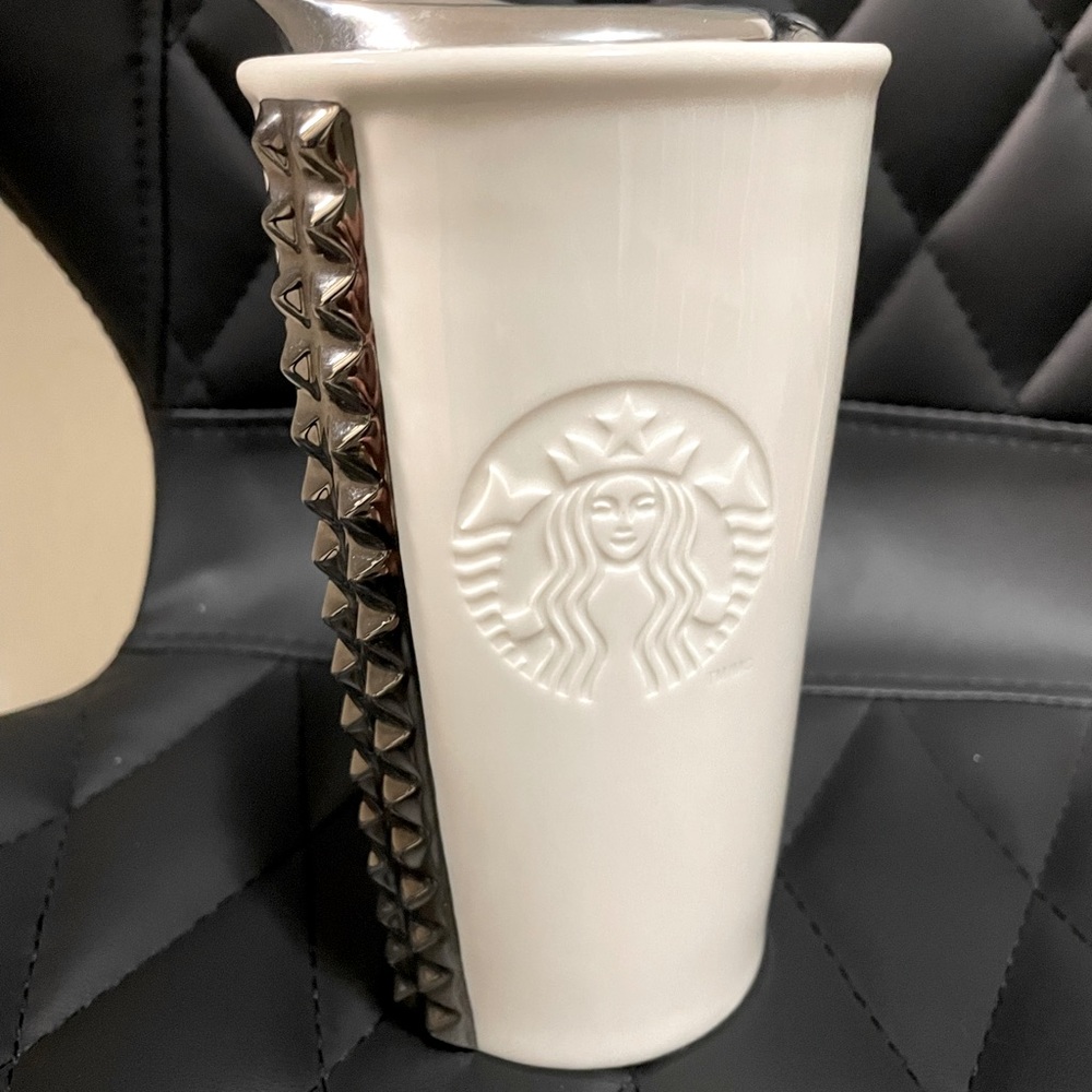 Studded Starbucks travel mug